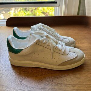 Isabel Marant Bryce Leather Sneakers - White, Size 36